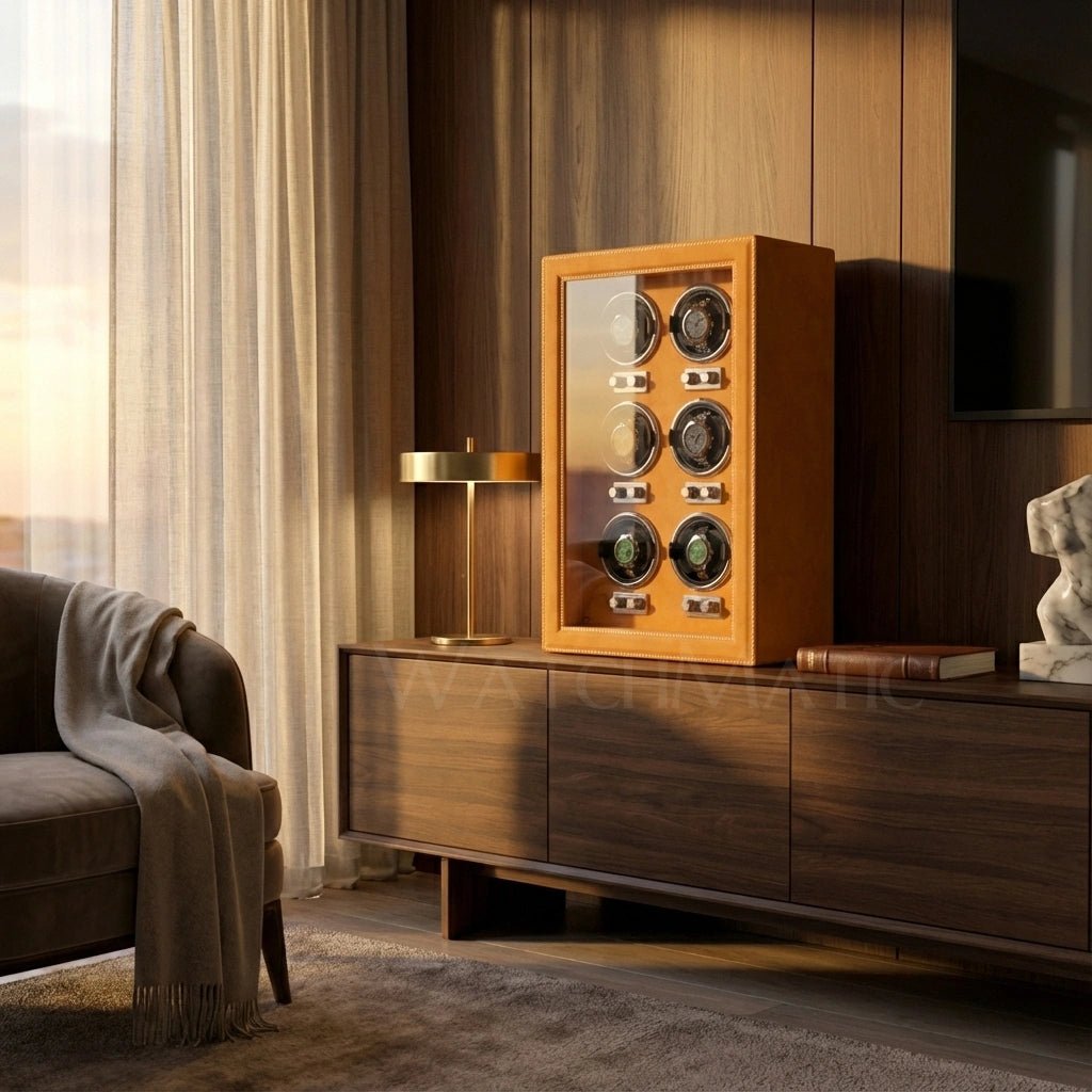 WatchMatic Aurex 6 - Slot Watch Winder Orange -06 - WatchMatic