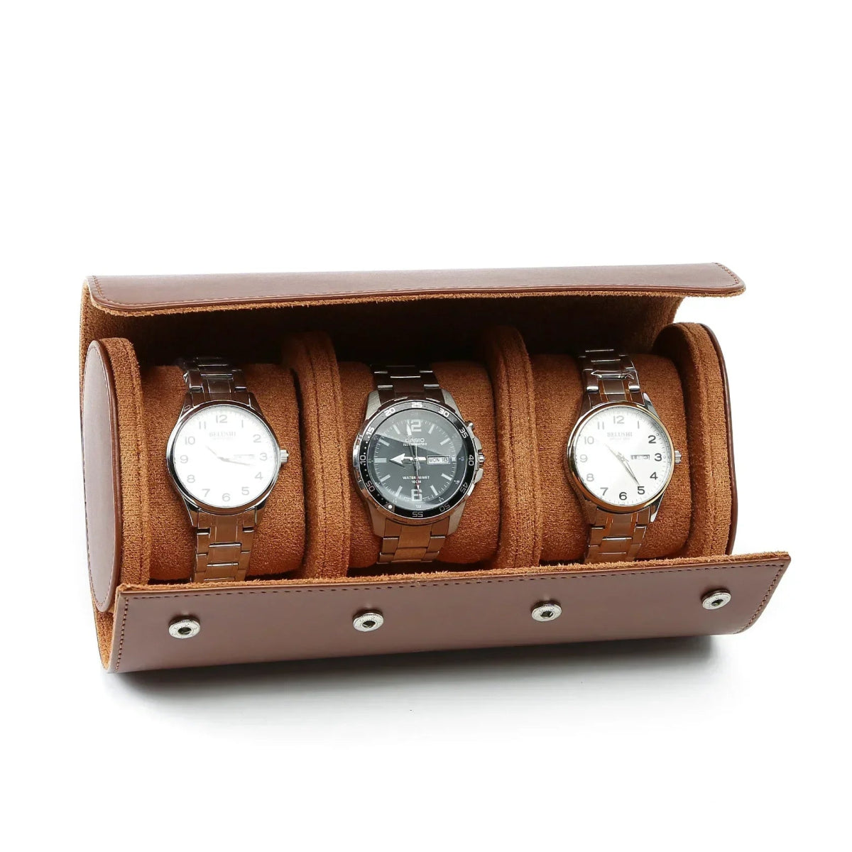 Nomad Leather Watch Roll - WatchMatic